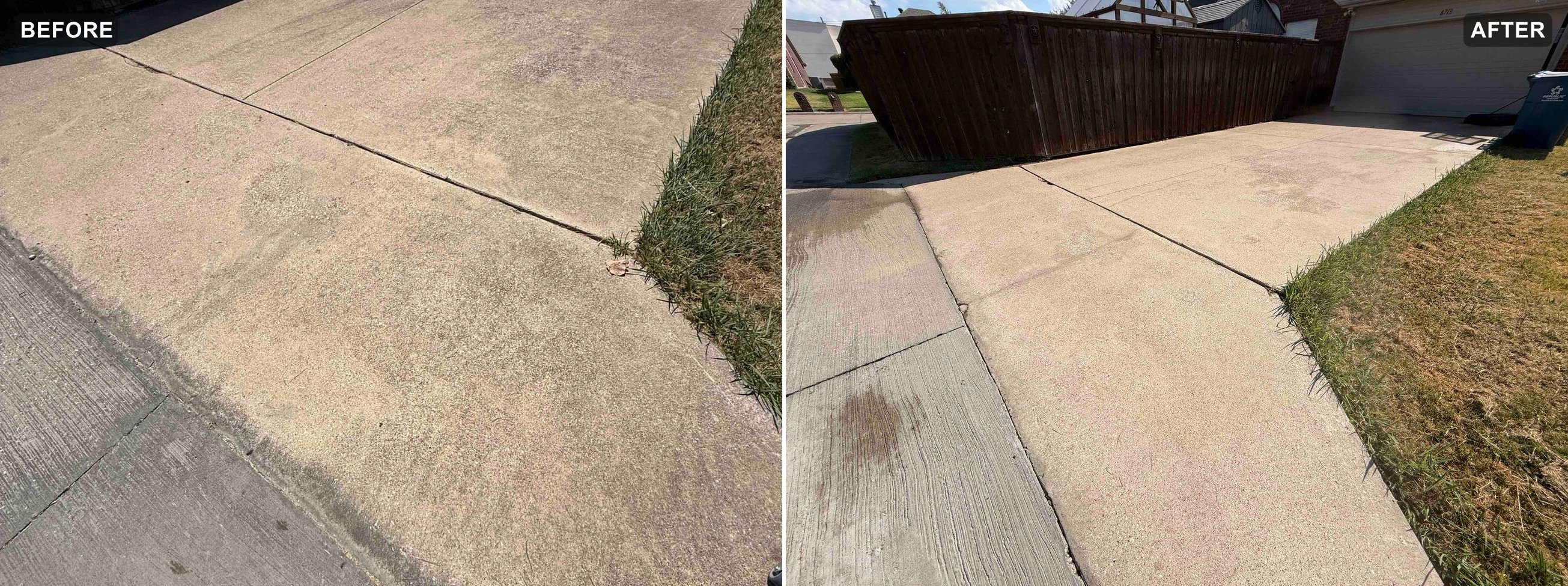 Post & Stone — Driveway reset (before and after)